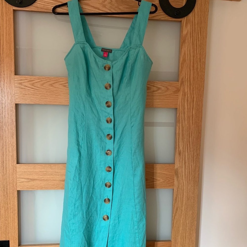 Vince Camuto Linen dress Ocean Blue